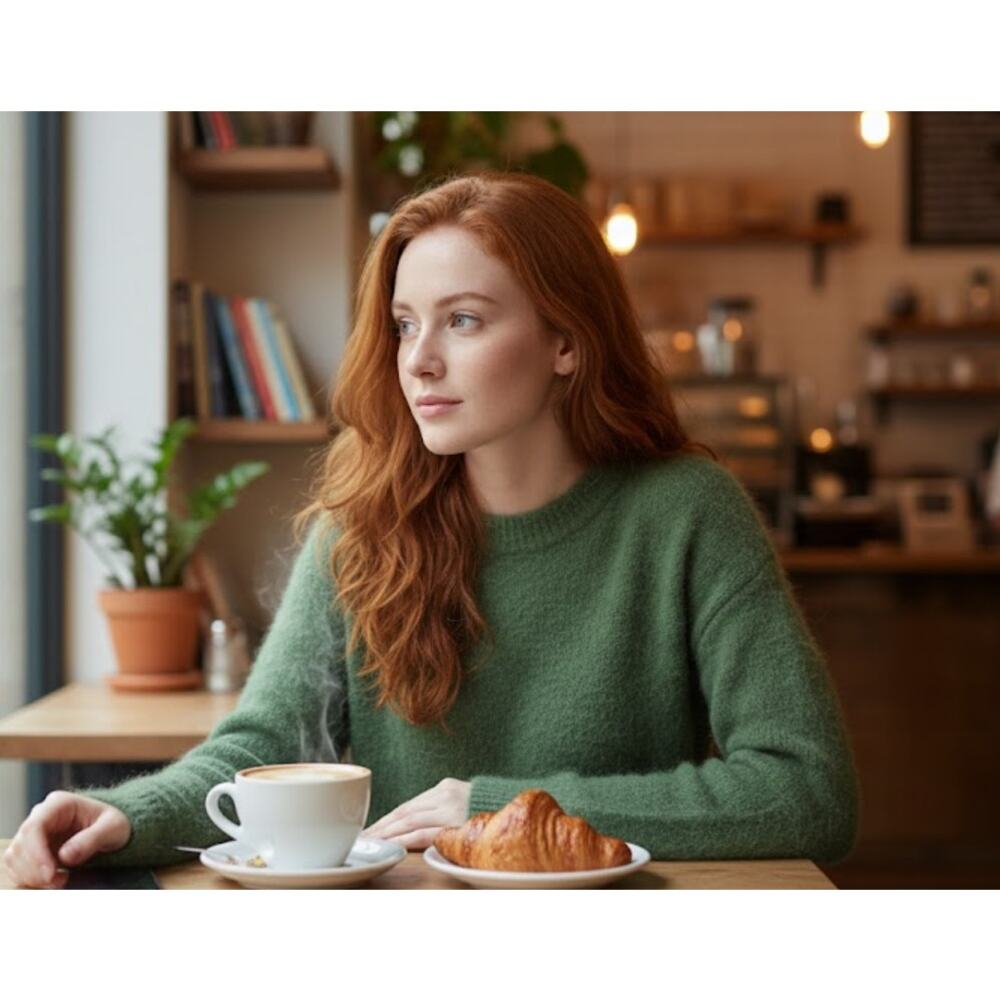 AYR XS Alpaca Merino Wool Blend Sweater - Warm & Chic Green